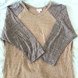 LulaRoe Randy ¾ Length Sleeve T-shirt Baseball Tee